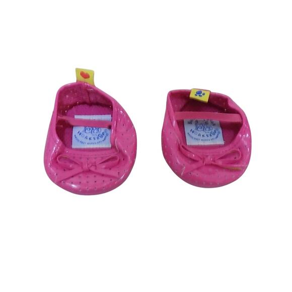 Build A Bear Workshop Ballet Shoes Kids Youth Pink Bow Toy Kidcore‎ Girly - Picture 2 of 3